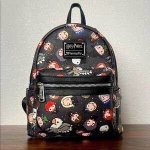 Loungefly Harry Potter Chibi Character Print Mini  Backpack